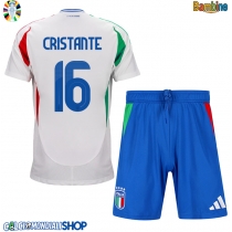 Maglie da calcio Italia Bryan Cristante #16 Seconda Maglia Bambino Europei 2024 Manica Corta (+ Pantaloni corti)